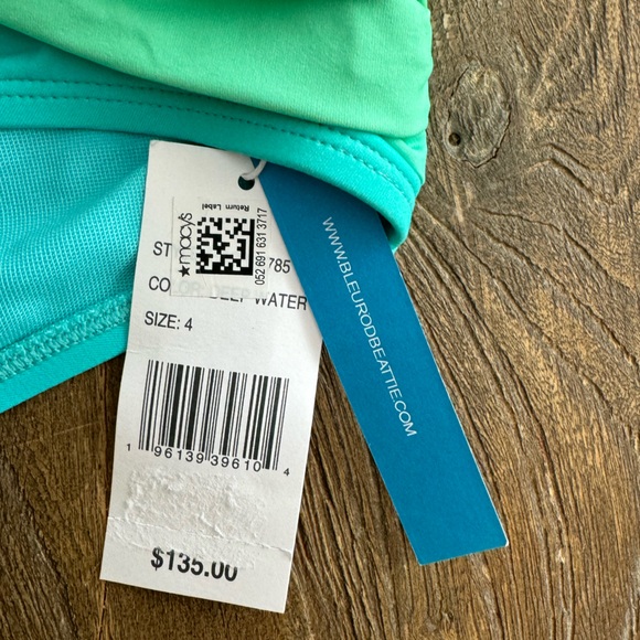 NWT Bleu Rod Beattie Cool Breeze One Shoulder Mio One Piece Swimsuit Size 4 - Picture 8 of 8